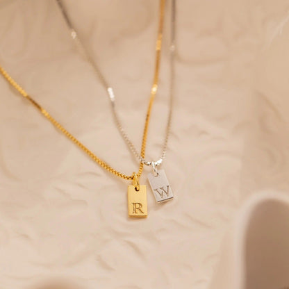 Golden Charm Letter Necklace